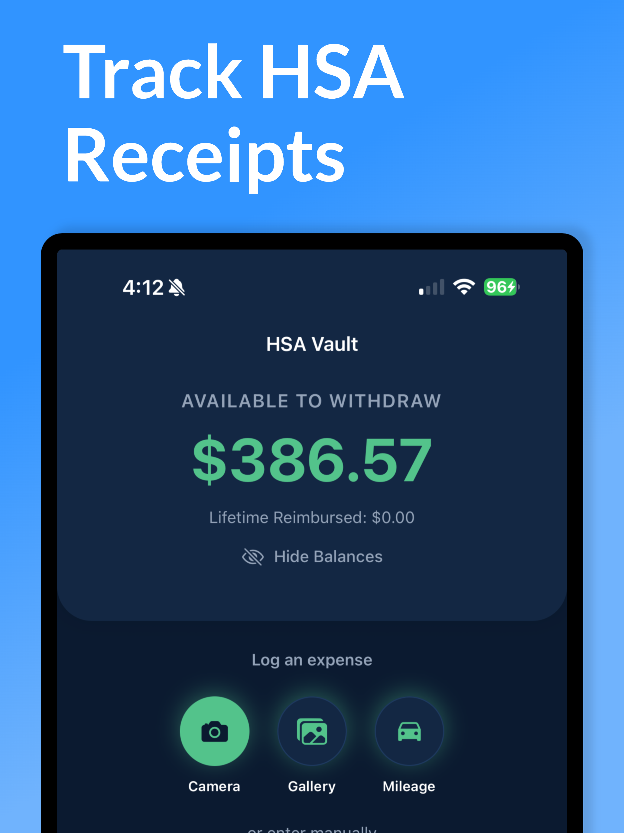 HSA Vault: Receipt Tracker