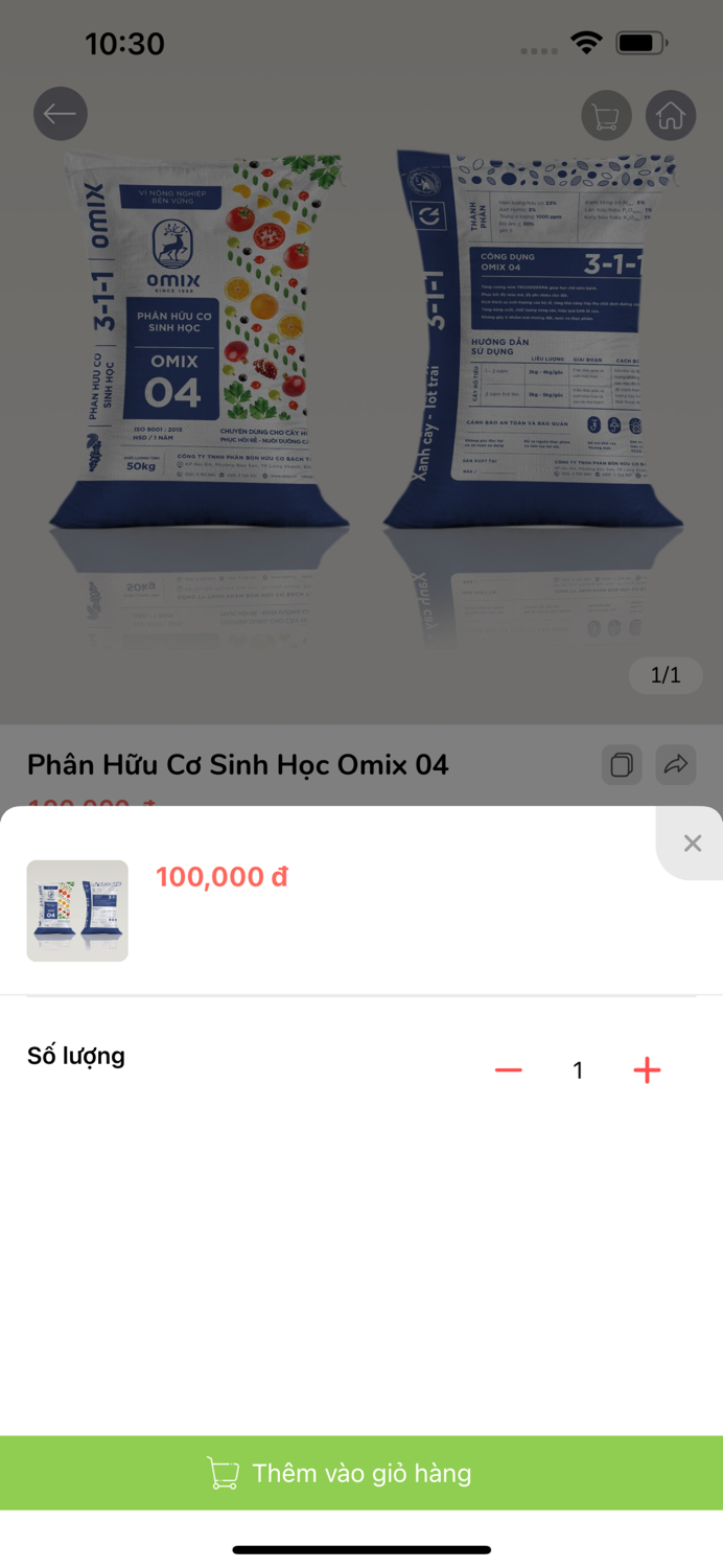 Phân Bón Hữu Cơ Omix