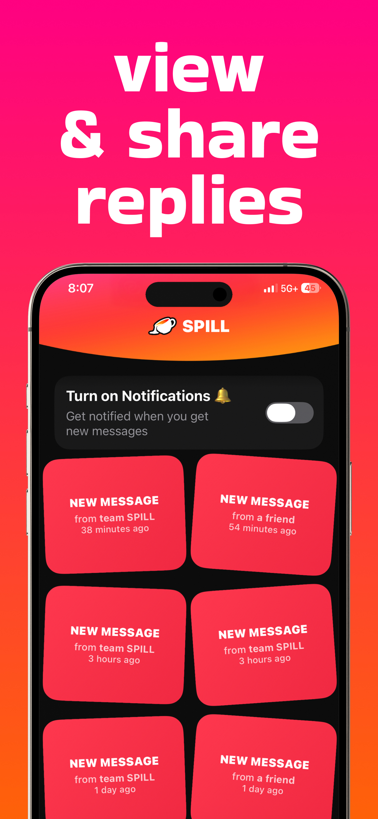 Spill - Anonymous Messages screenshot 3