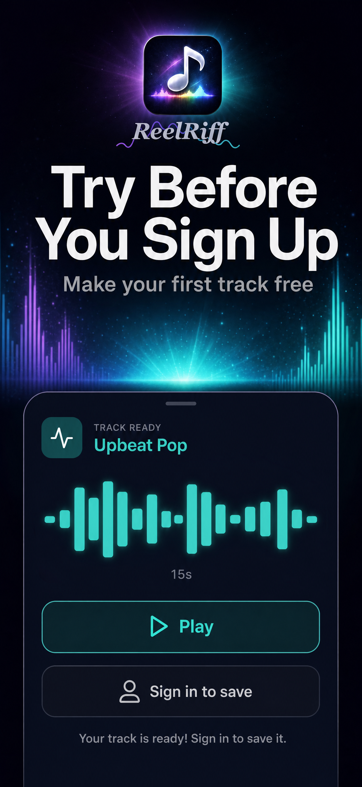ReelRiff: AI Music for Videos screenshot 5