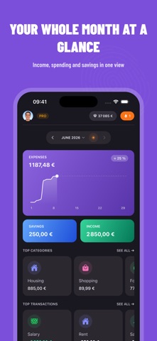 Budget Planner App - Trya screenshot