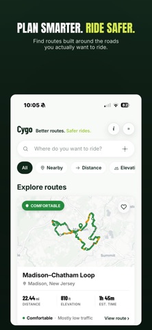 Cygo: Bike, Plan, Safely Screenshot 1 of 5