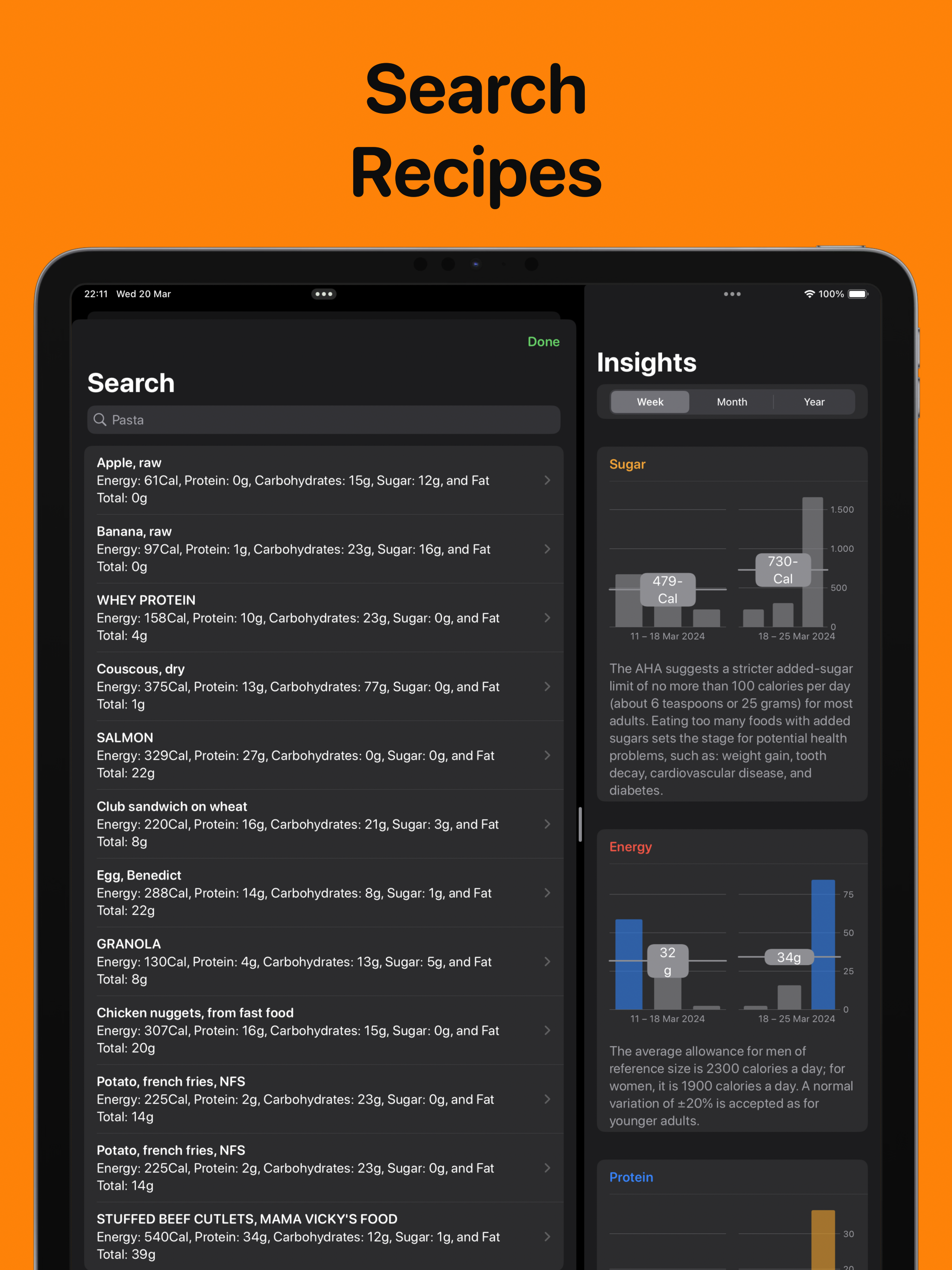SugarBot Sugar Calorie Tracker