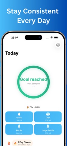 Daily Water Log: Smart Screenshot 4 of 6