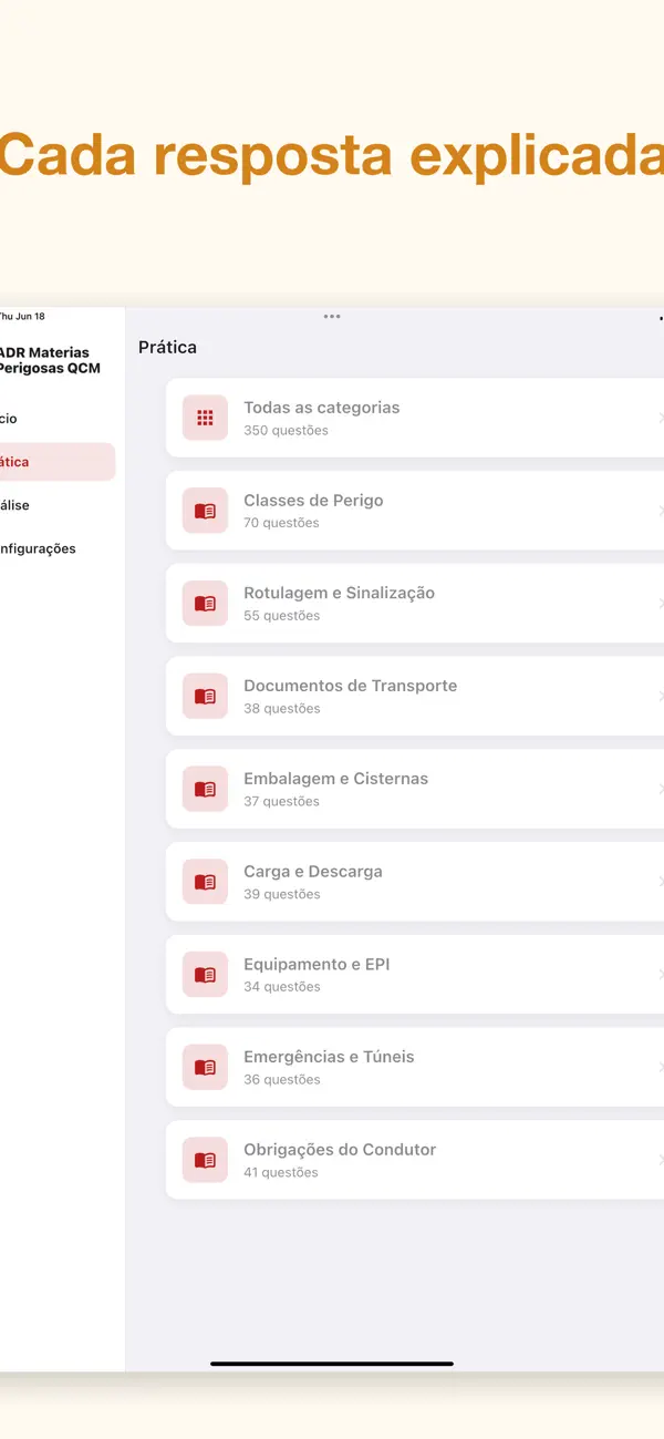 Screenshot #2 pour ADR Materias Perigosas QCM