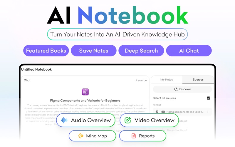 NoteBook - AI Note Taker LM app screenshot