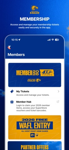 West Coast Eagles Official App Screenshot 5 of 5