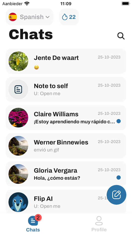 #3. Flipchat - Chat Translator (iOS) Podle: Flipchat B.V.