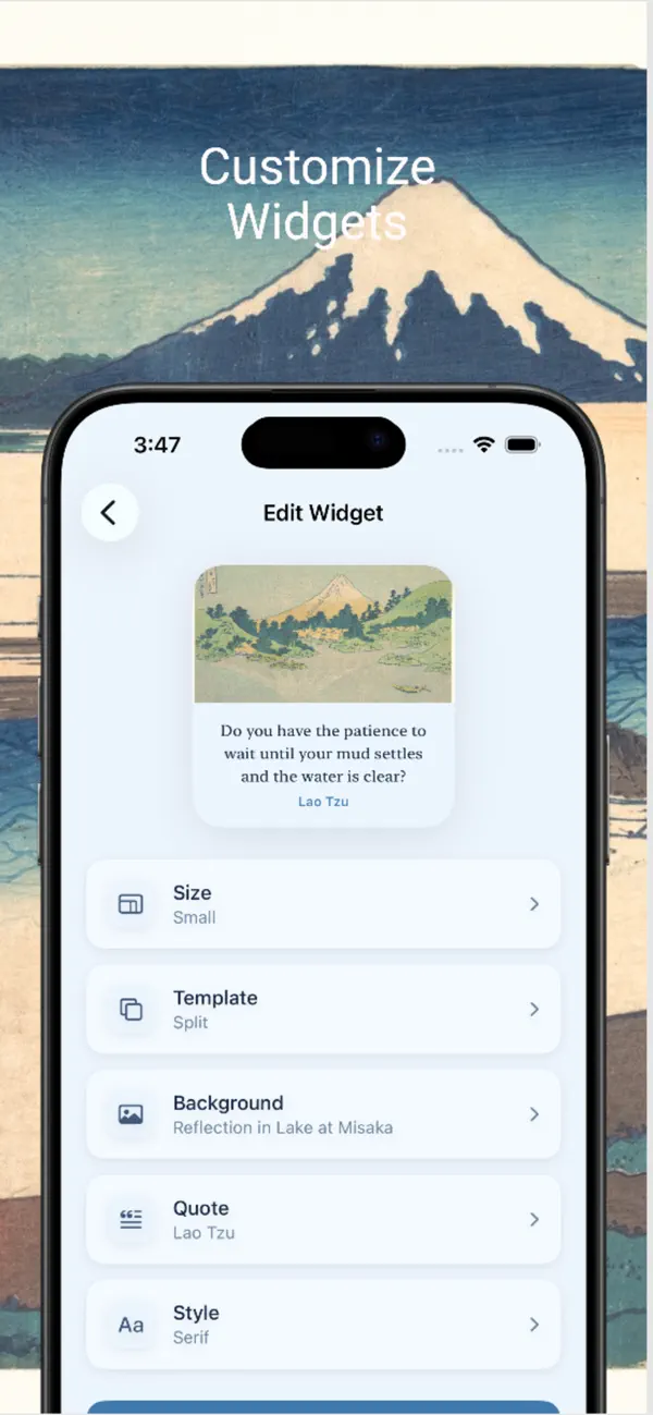 #2. Zen Widgets (iOS) Oleh: Stephen Chien