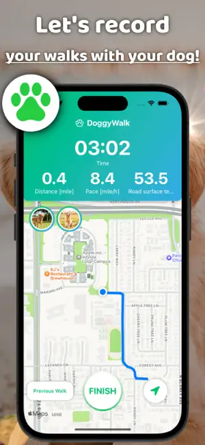 DoggyWalk -Dog Walk Record App screenshot 1