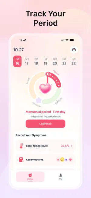 Fem Cycle Tracker screenshot 2