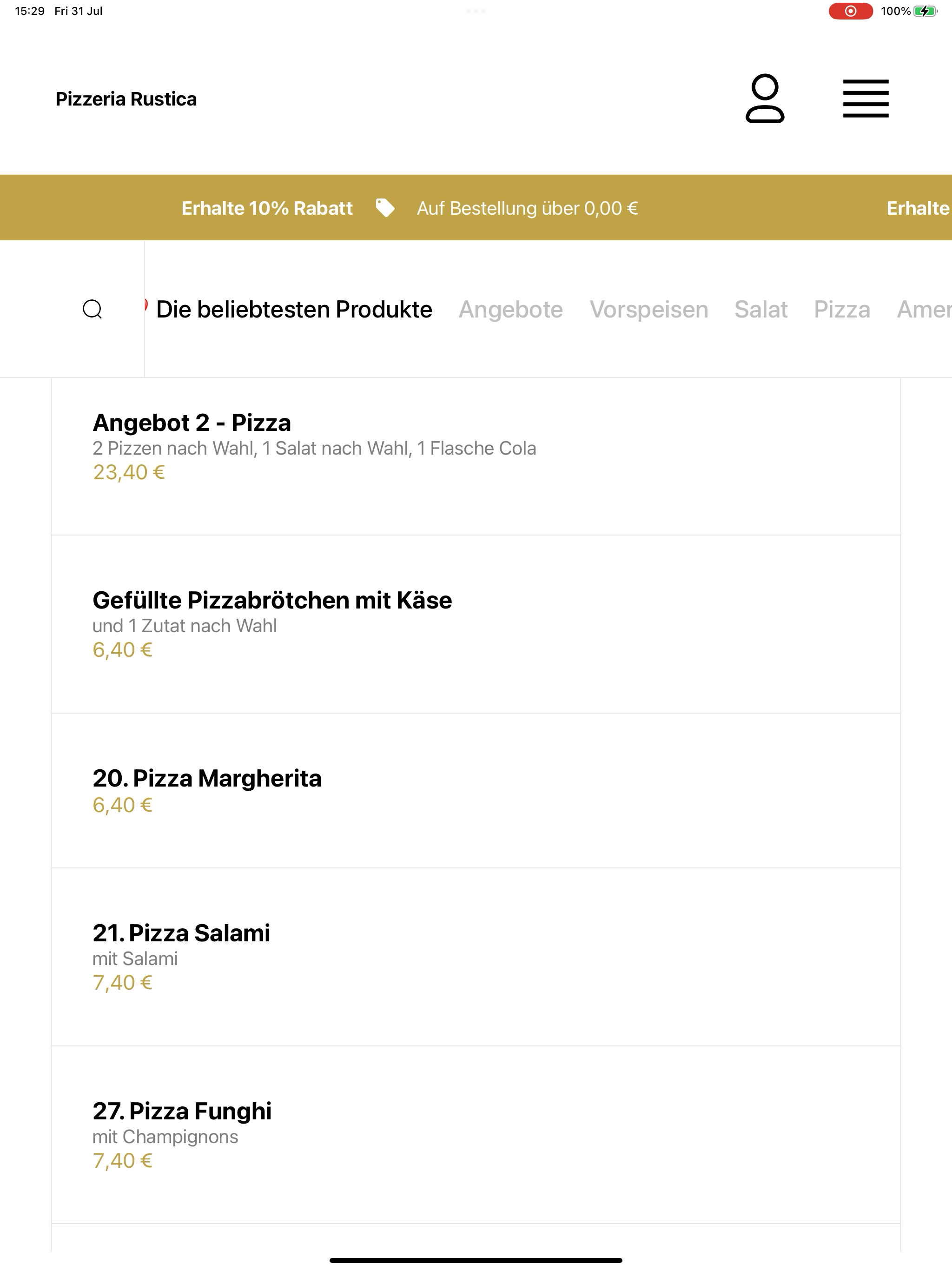 Pizzeria Rustica screenshot 13
