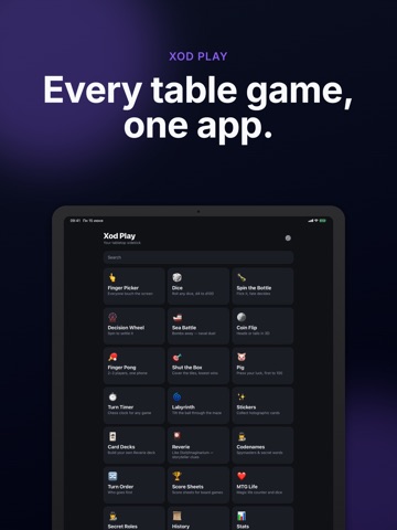 Xod Play: Dice & Party Games iPad screenshot