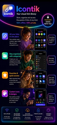 Icontik - Link Organizer Screenshot 1 of 8