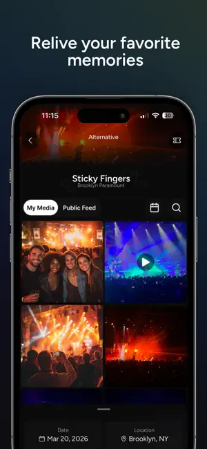 FanFeed: Relive Shows & Events screenshot 2
