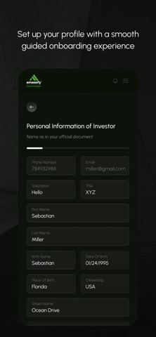 Amassify Investor screenshot
