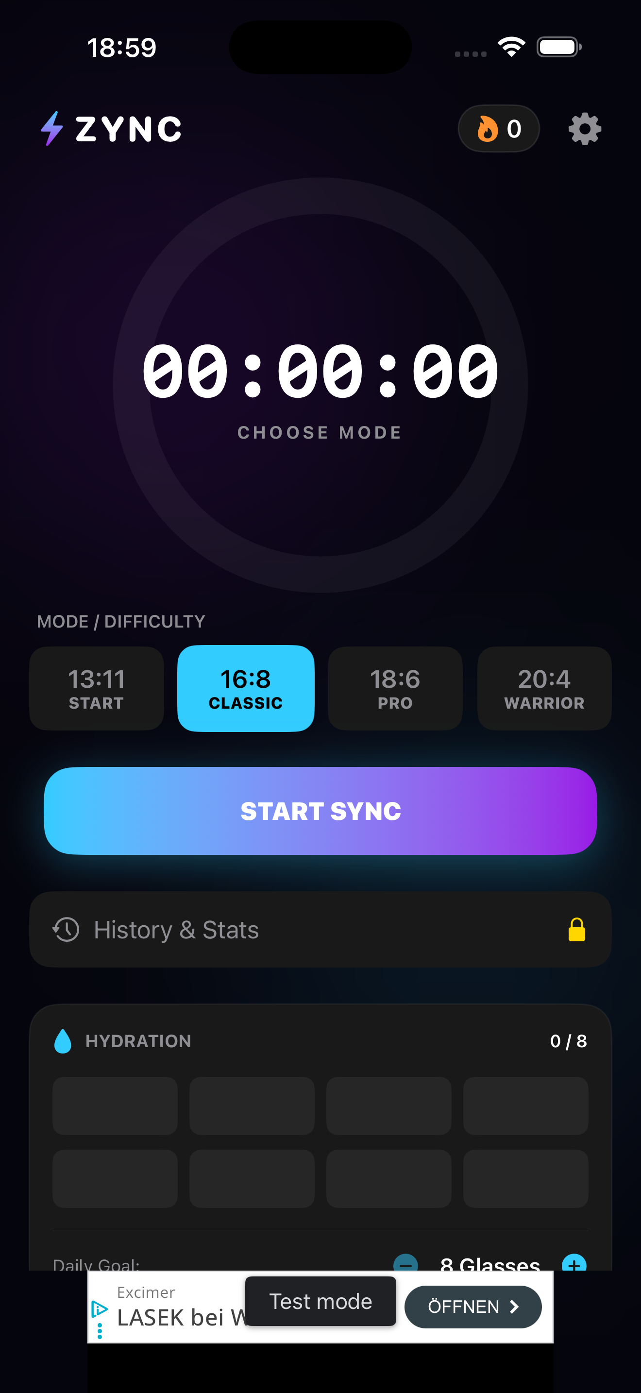 ZYNC - Intervallfasten Tracker screenshot 3