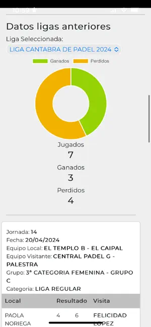 Federación Cantabra de Padel screenshot 2