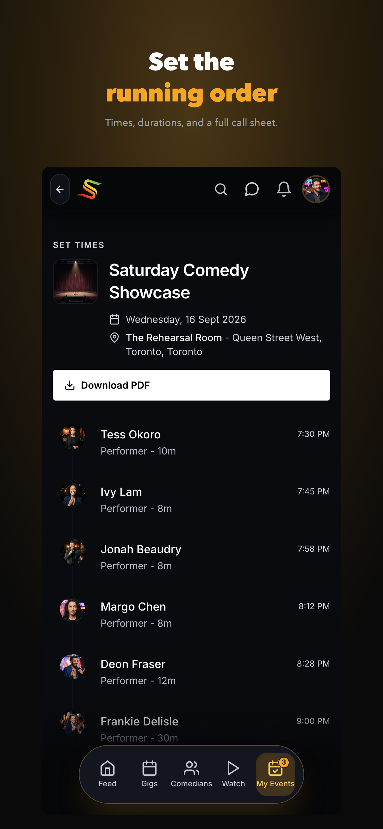 Stagebook: Comedy Booking screenshot 8