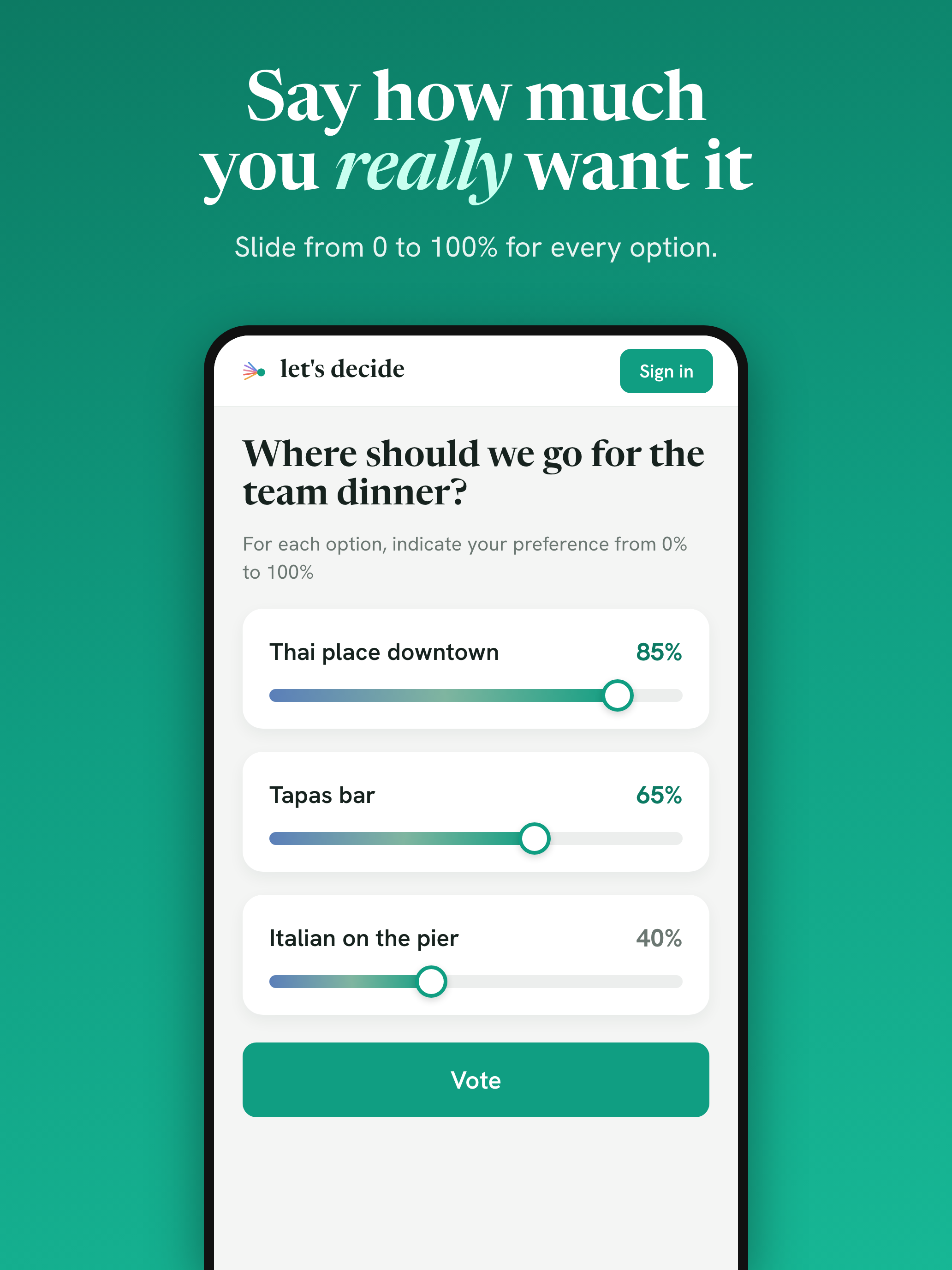 Let's Decide: fair group polls screenshot 10