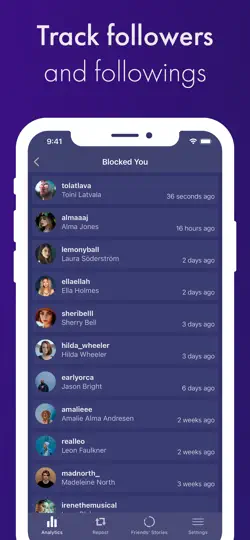 Screenshot von Reports+ Instagram Followers auf dem iPhone 4