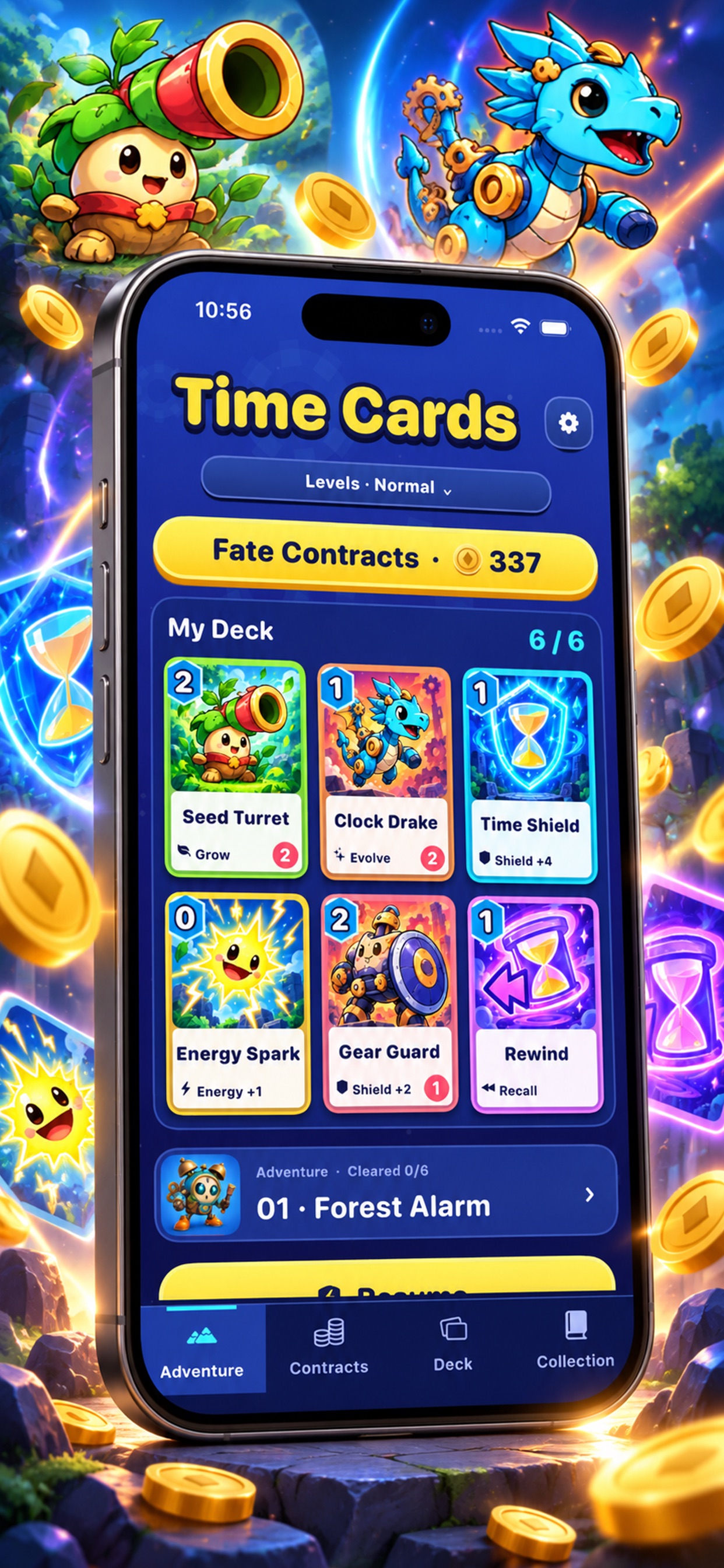 Screenshot 1 of Time Cards: Rift Legends Slot