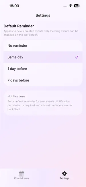 Date Countdown Lite screenshot 3