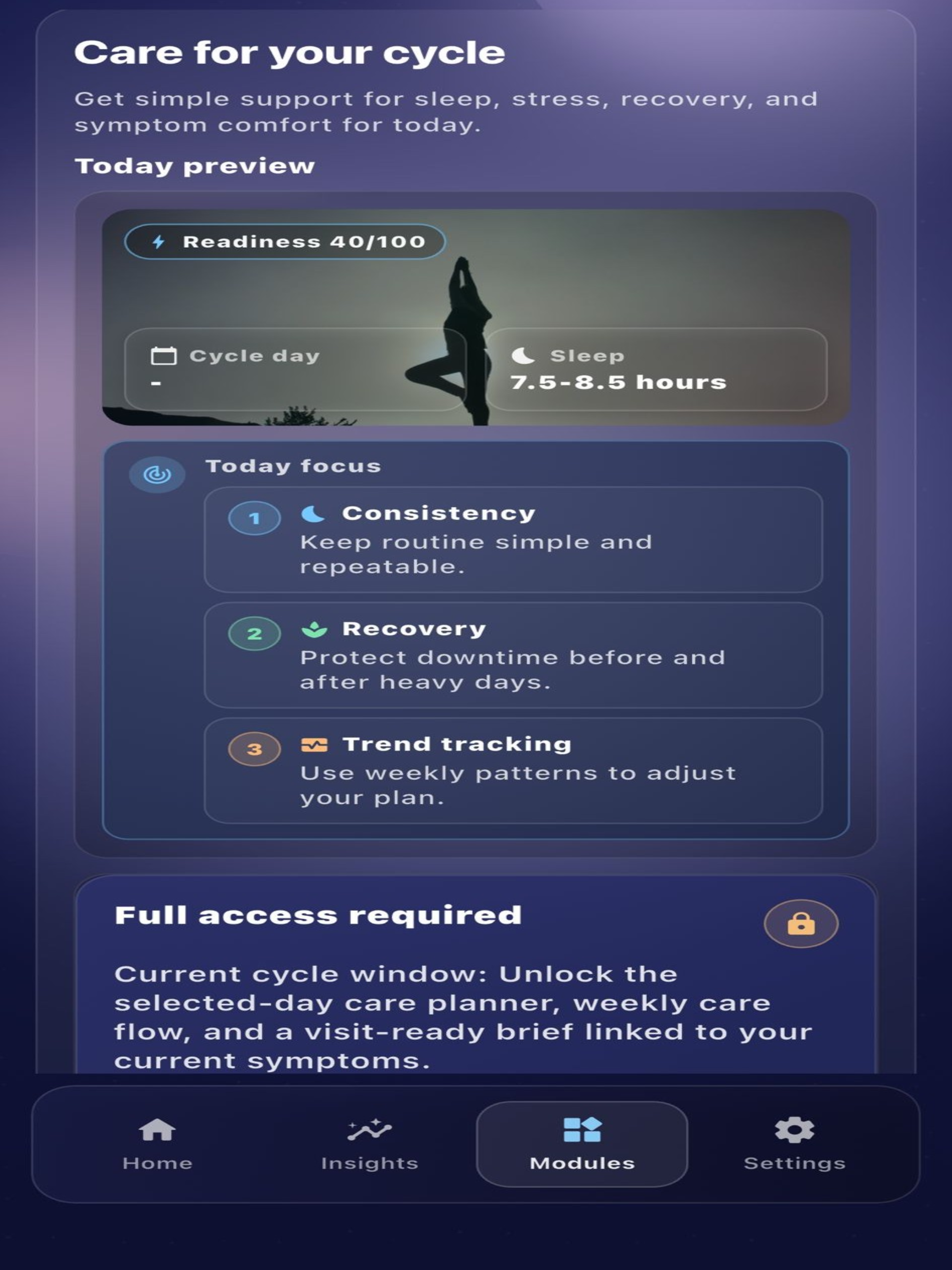 Lunaria: Cycle Tracking
