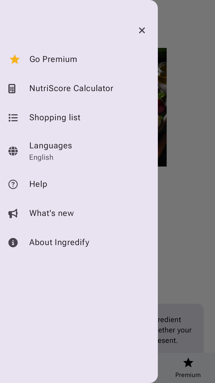 Ingredify - Food scanner