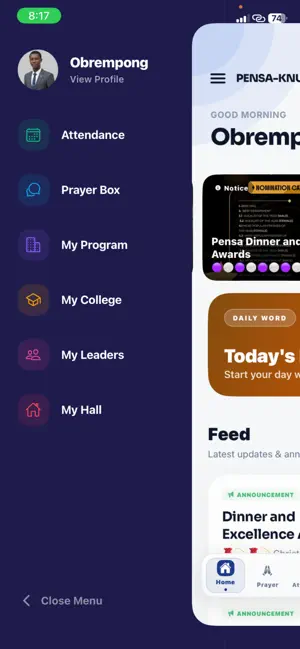 PENSA-KNUST screenshot 2