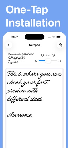 Fonts - Install any Font screenshot