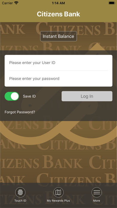 Citizens Bank MO Screenshot