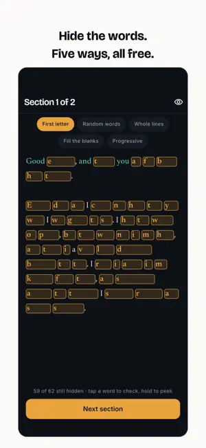 Speakbound: Memorize Speeches screenshot 2