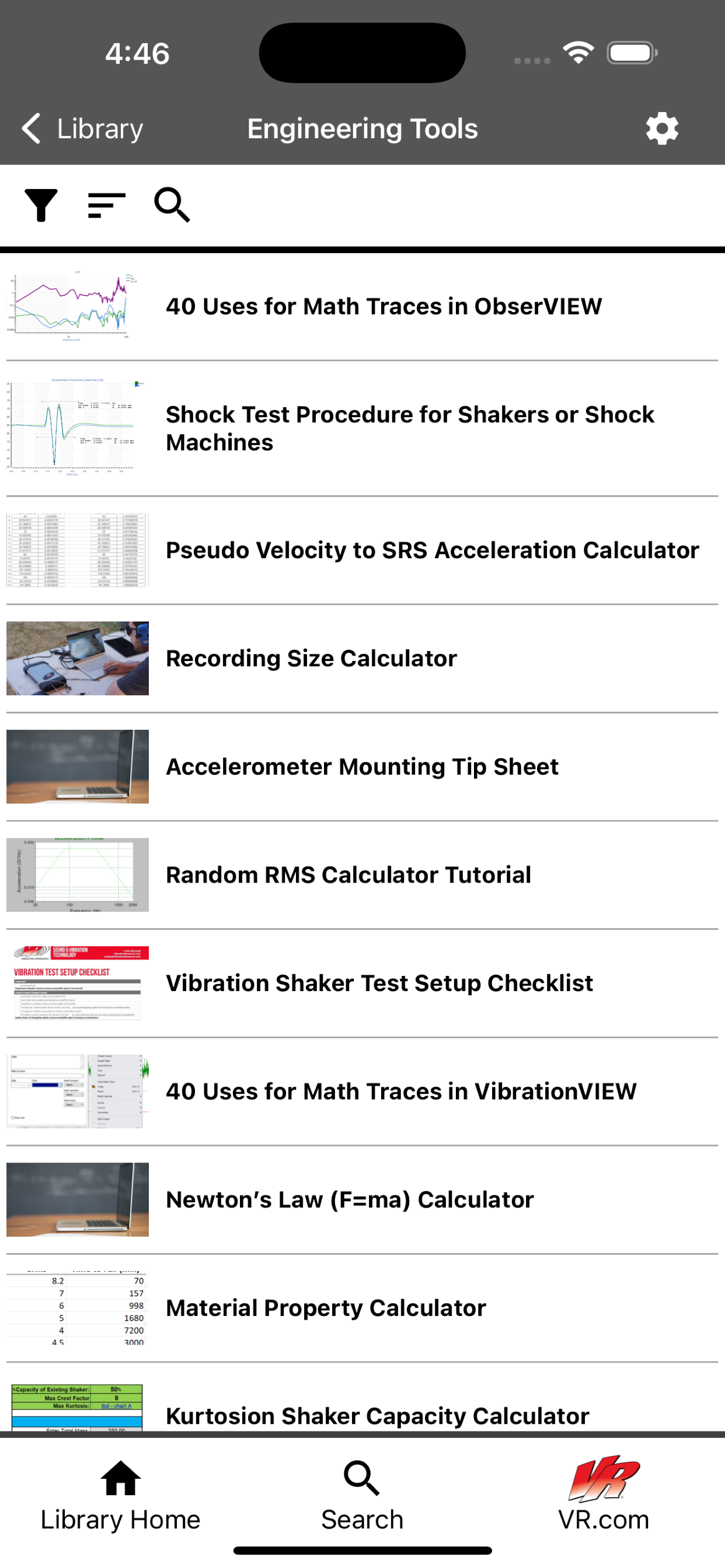 VR Mobile - Vibration Testing