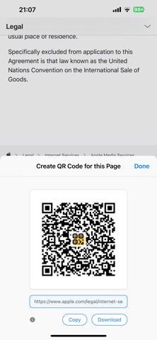 Create QR Code for this Page screenshot