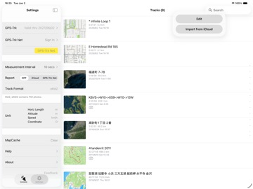 GPS-Trk 3 iPad screenshot