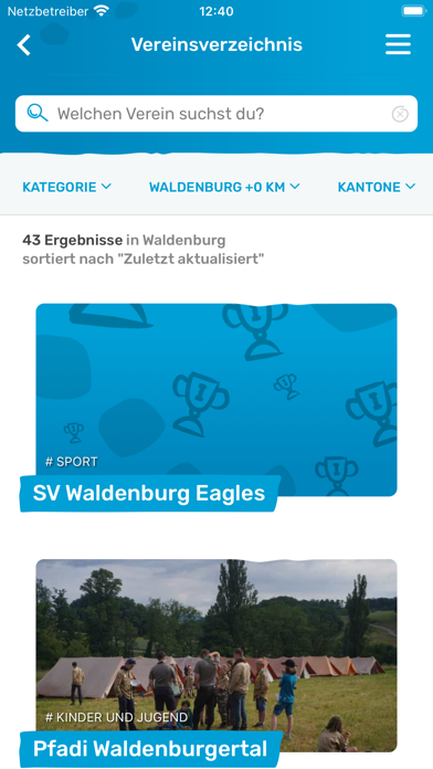 Gemeinde Waldenburg Screenshot
