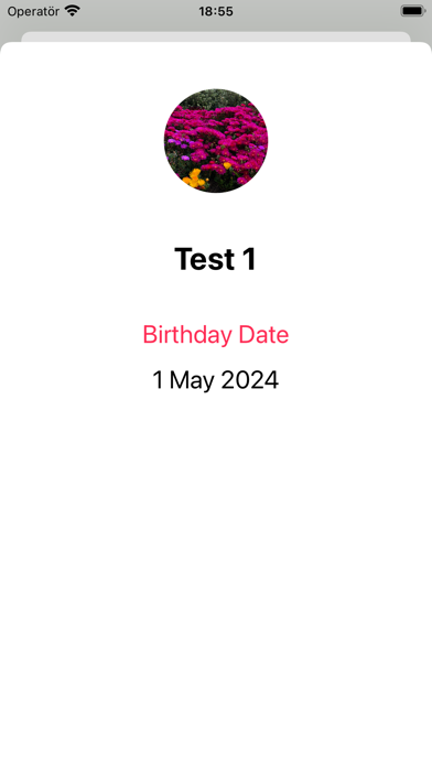 Birthday Notifier Screenshot