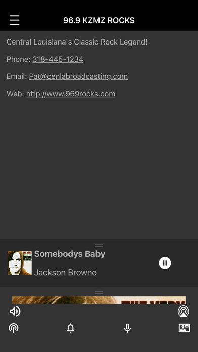 96.9 KZMZ Classic Rock Screenshot