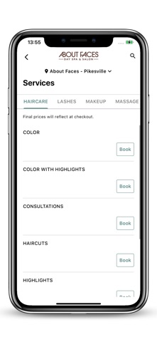 About Faces Day Spa & Salon iPhone screenshot
