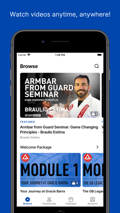 Gracie Barra Online Screenshot