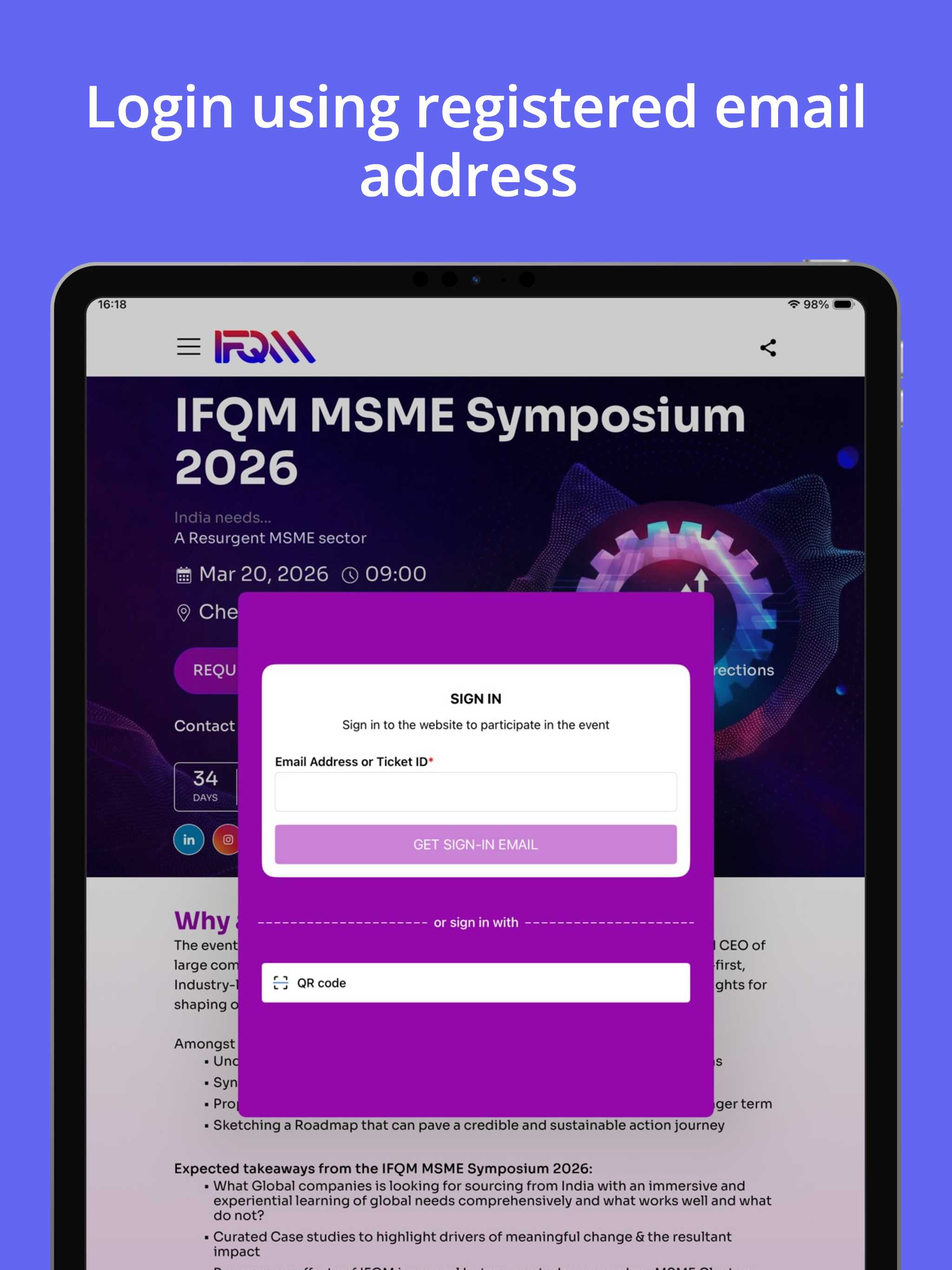 IFQM Events screenshot 7