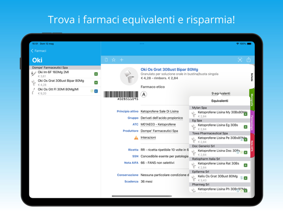 iFarmaci iPad screenshot 5 - Medical app