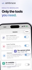 Embrace Family Health Tracking screenshot
