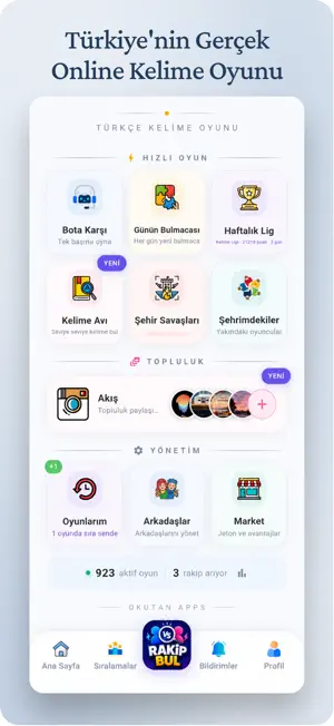 Kelimeler: Online Kelime Oyunu screenshot 1