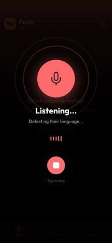 Parla: Live Translate iPhone screenshot