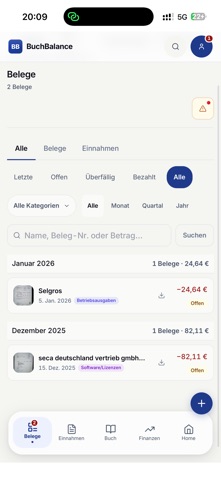 Buchbalance screenshot