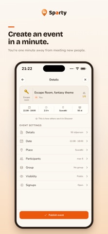 Sparty - Events near you iPhone screenshot 5