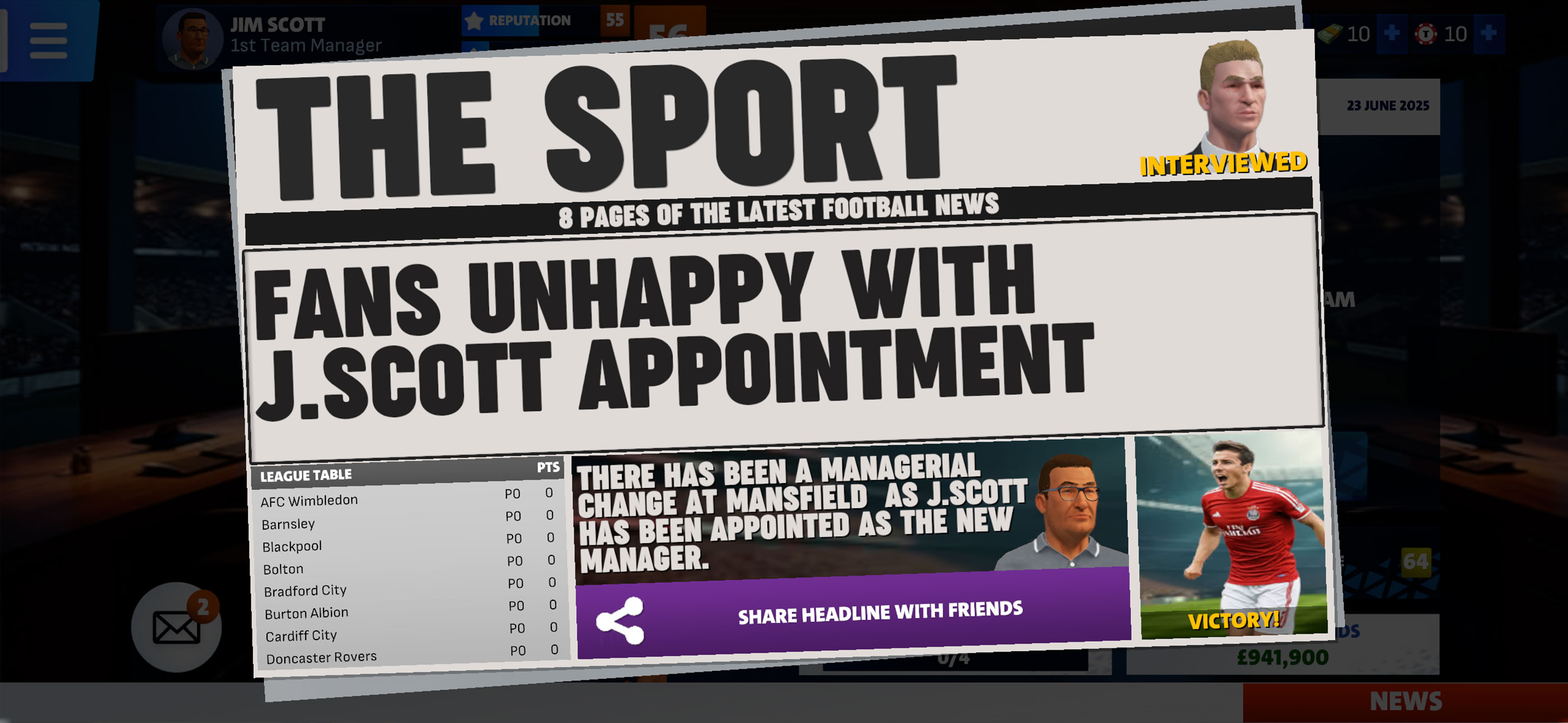 First Team Manager Season 2026
