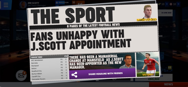 First Team Manager Season 2026 screenshot 9